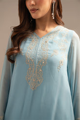 2 Piece Chiffon Embroidered (FS0021)